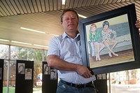 Caricaturas são expostas no campus Taquaral 